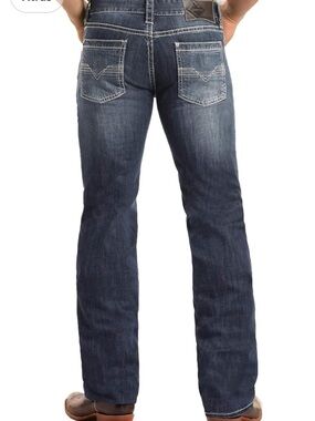 Rock & Roll Denim Men's rifle Straight Leg Jeans 32x30